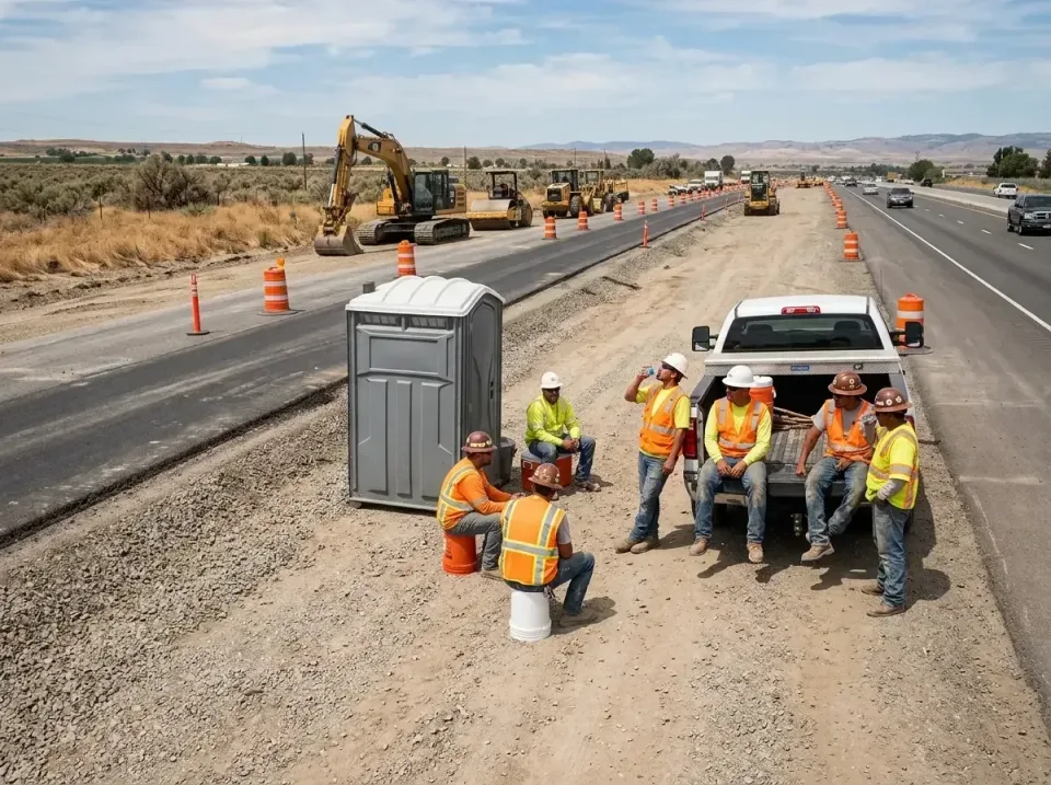 highway-road-construction-crew-007 — frequently asked questions, Porta Potty and Restroom Rentals in Pendleton, OR